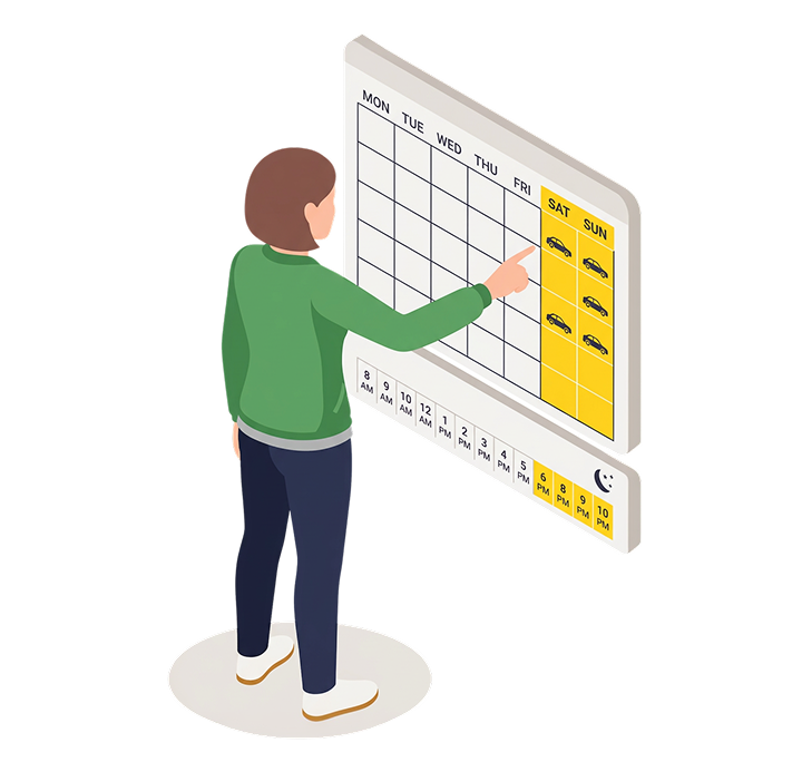 Flexible lesson scheduling